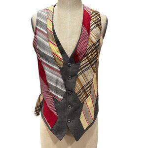 Neck Tie Art Hand-Crafted Statement Vest